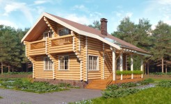 Проект деревянного дома Балтика-22v2