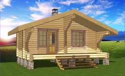 Проект деревянного дома Таежный-3