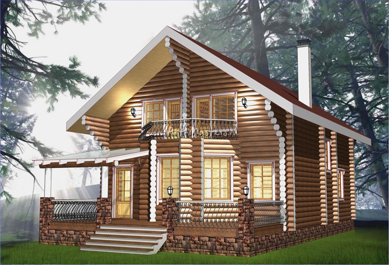 проект деревянного дома Гризли