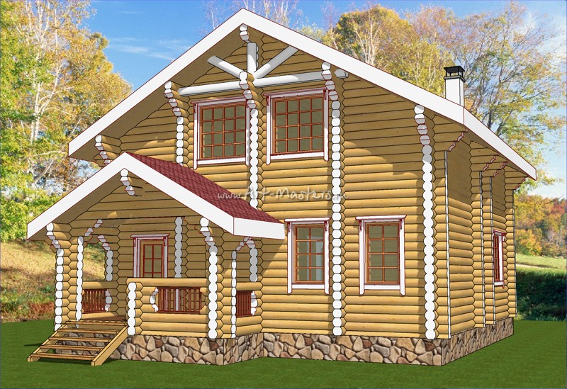 проект деревянного дома Русич-21