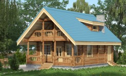 Проект деревянного дома Боровик-100