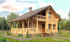 Проект деревянного дома Апрель