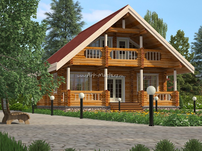 проект деревянного дома Боровик-160