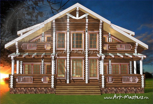 проект деревянного дома Боровик-274