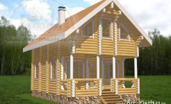 Проект деревянного дома Боровик-90