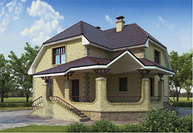 Проект каменного дома 146 кв.м. в Обнинске