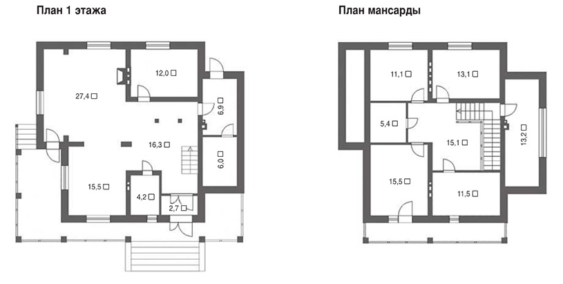 Проект каменного дома 175 метров квадратных в Обнинске