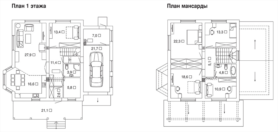 Проект каменного дома 206 метров квадратных в Обнинске