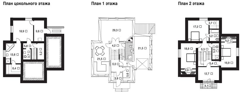 Проект каменного дома 270 квадратных метров в Обнинске