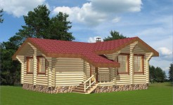 Проект деревянного дома Медуница-12V2