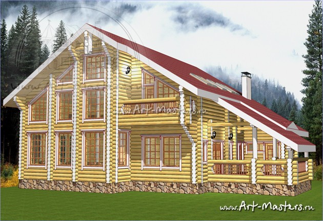 проект деревянного дома Памир