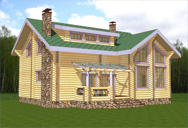 проект деревянного дома Сириус