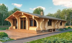 Проект деревянного дома Таежный-14