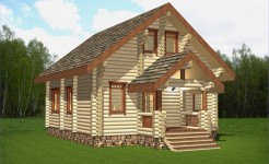 Проект деревянного дома Умка-25