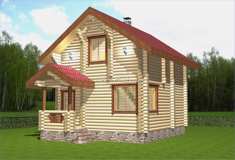 Проект деревянного дома Умка-26 в Обнинске