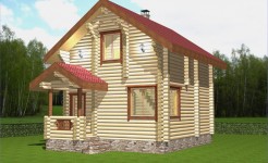 Проект деревянного дома Умка-26