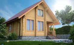 Проект деревянного дома Застава-21